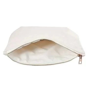 ELEGANTPARK Maid of Honor Bridesmaid Cosmetic Bag Travel Makeup Bag for Women Bridal Shower Gifts Wedding Party Pouch Zipper Canvas