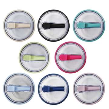 Generic 2 PCS 40 oz Replaceble Tumbler Flip Straw Lid for Stanley Quencher, Straw Lid Replacement Fit for HydroJug Traveler, Reusable Tumbler Cover, Spill Proof Splash Resistant Tumbler Lids (N)