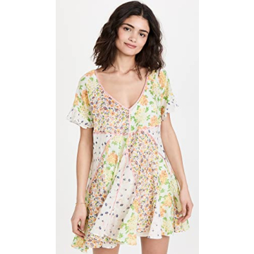 Free People Wildflower Mini Dress in Ivory Combo - Chic Elegance