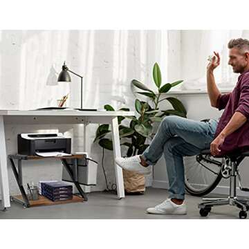 Y&ME YM Desktop Printer Stand with Storage Bag