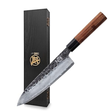 MITSUMOTO SAKARI 8-Inch Japanese Gyuto Chef Knife - Premium Craftsmanship for All Cooks