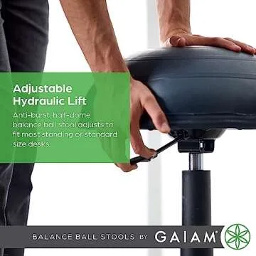 Gaiam Balance Ball Chair Stool for Active Ergonomic Seating