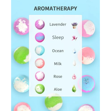 Light Up Bath Bombs with Surprise Inside, 4.23 oz Natural Bath Bombs Gift Set 6 with Essential Oils, Magnesium Large Bath Bombs for Women Relaxing Spa Bath Skin Moisturize Gifts for Women