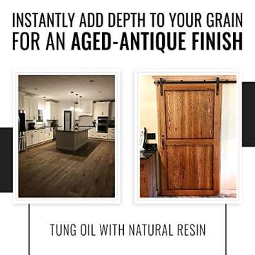 Real Milk Paint Dark Tung Oil - Food Grade, Waterproof, Eco-Friendly, 1 Gallon