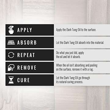 Real Milk Paint Dark Tung Oil for Food Safe Wood Finishing