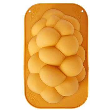 The Kosher Cook Silicone Braided Challah Pan - Hassle-Free Baking