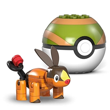 Mega Construx Pokemon Tepig Construction Set, Building Toys for Kids