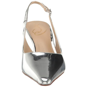 Shop Sam Edelman Bianka Sling Pump Soft Silver for Comfort