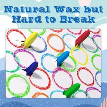MASSRT Triangle Jumbo Toddler Crayons 12 Count, Non Toxic Unbreakable Crayons, Easy-Grip Washable Cr...