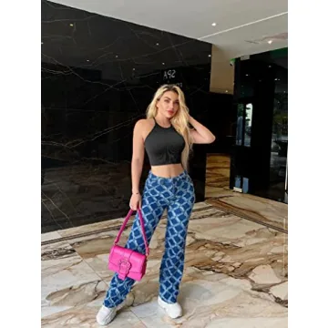 OQQ Women's 3 Piece Sleeveless Tank Top Set for Casual Style