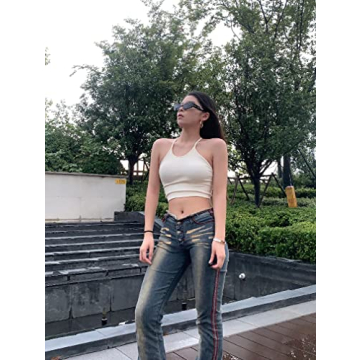 OQQ Women's 3 Piece Sleeveless Tank Top Set for Casual Style