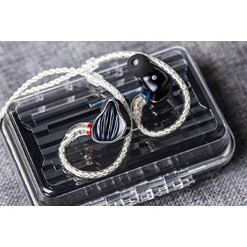 FiiO FH5 Best Over The Ear Headphones/Earphones Detachable Cable Design HiFi Quad Driver Hybrid (1 Dynamic + 3 Knowles BA) in-Ear Monitors for iOS and Android Computer PC Tablet