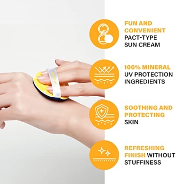 ATOPALM Tok Facial Sun Pact 15g SPF43 PA+++ Mineral Cream