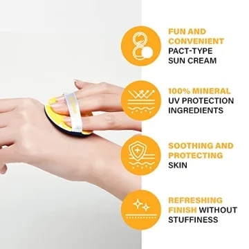 ATOPALM Tok Facial Sun Pact 15g SPF43 PA+++ Mineral Cream