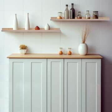 AZSKY 2pc 36in Natural Wood Floating Shelves, Country Rustic Style Wall Shelves for Kids Books, Photo Picture Ledge, Nursery Decor