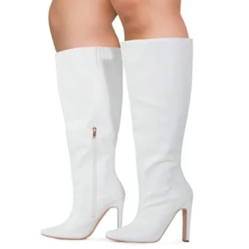 Stylish Plus Size Knee High Dress Boots for Women