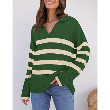 ZESICA Women's Stylish Chunky Knit Pullover Sweater