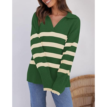 ZESICA Women's Stylish Chunky Knit Pullover Sweater