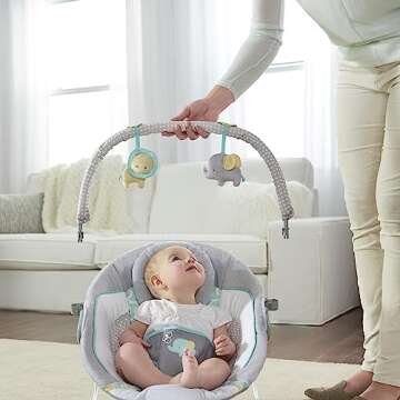 Ingenuity Soothing Baby Bouncer with Vibrations & Toys