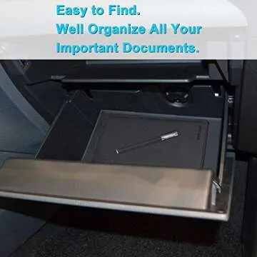 Wisdompro Car Registration and Insurance Documents Holder - Premium PU Leather Vehicle Glove Box Paperwork Wallet Case Organizer for ID, Driver's License, Key Contact Information Cards (Black)