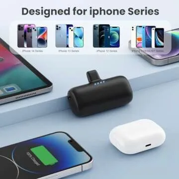 Compact 2-Pack Power Bank for iPhone - Fast Charging Solution