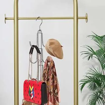 Baoswi Purse Organizer - 4-Tier Hanging Bag Holder