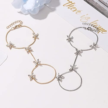 Stylish KOFISNI Crystal Hand Chain Bracelets for Women