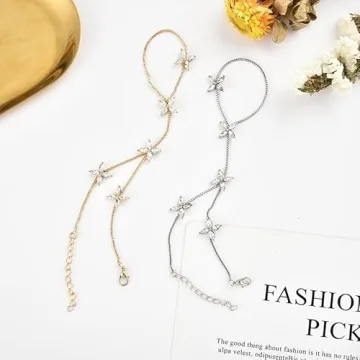 Stylish KOFISNI Crystal Hand Chain Bracelets for Women