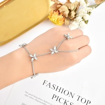Stylish KOFISNI Crystal Hand Chain Bracelets for Women