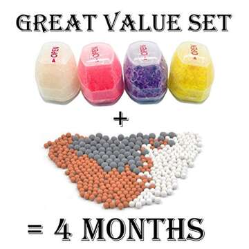 PureAction Replacement Filters Set for use with Vitamin C Filter Shower Head SH158 - Removes Chlorin...