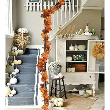 DearHouse 2 Pack Fall Garland Artificial Autumn Decor