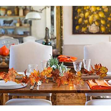 DearHouse 2 Pack Fall Garland Artificial Autumn Decor