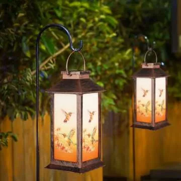 Eco-Friendly Hummingbird Garden Solar Lantern for All Occasions
