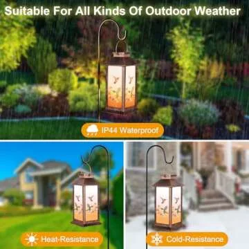 Eco-Friendly Hummingbird Garden Solar Lantern for All Occasions