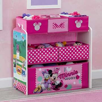 Delta Children Disney Mickey Mouse 6 Bin Toy Organizer