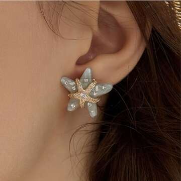 Butterfly Earrings Gold Pearl Earrings: Flower Earrings Butterfly Earrings Pearl Earrings Butterfly ...