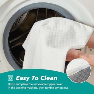 Longering 4PCS Orthopedic Wedge Pillow Set for Comfort