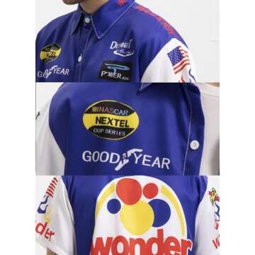 YOLINYOISH Ricky Bobby Costume Talladega Nights Halloween Racing Car Shirts Adults Clothing for Men and Women Halloween Party Props Size XXL