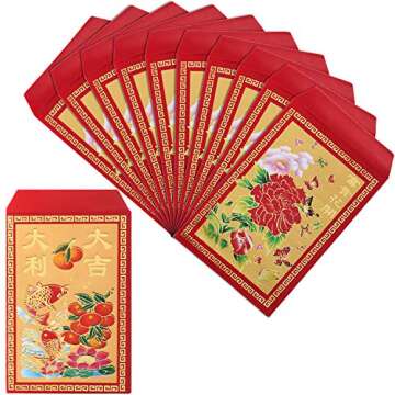 Bememo 120 Pcs Chinese New Year Red Envelopes for Gifts