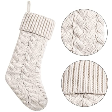 Stylish 18 Inch Knit Christmas Stockings for Your Home