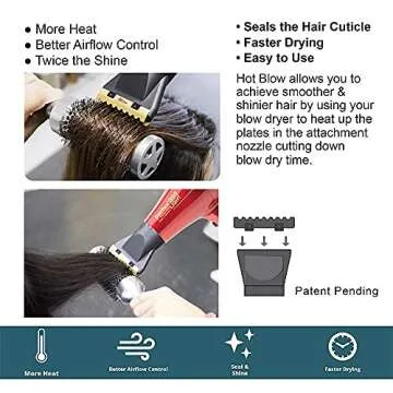 Parlux Advance Light Red Hair Dryer Bundle – Fast Styling