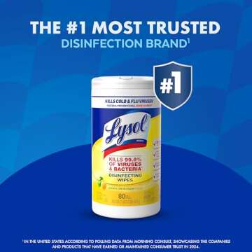 Lysol Disinfectant Wipes, Multi-Surface Antibacterial Cleaning Wipes, For Disinfecting and Cleaning,...
