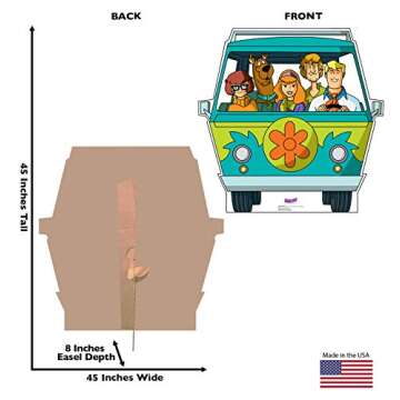 Cardboard People Mystery Machine Life Size Cardboard Cutout Standup - Scooby-Doo! Mystery Incorporat...