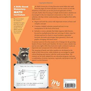 Math, Level 4: Lessons for a Living Education with Answer Key
