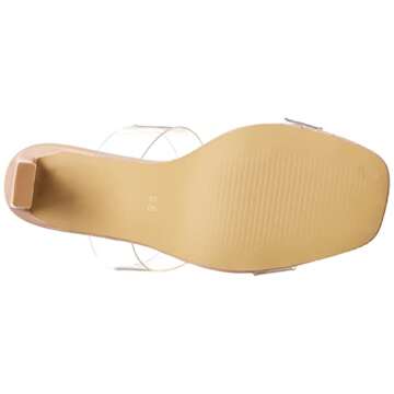 DV Dolce Vita Women's Selsta Heeled Sandal - Clear Comfort