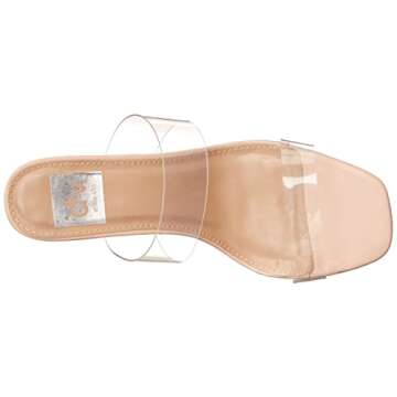 DV Dolce Vita Women's Selsta Heeled Sandal - Clear Comfort