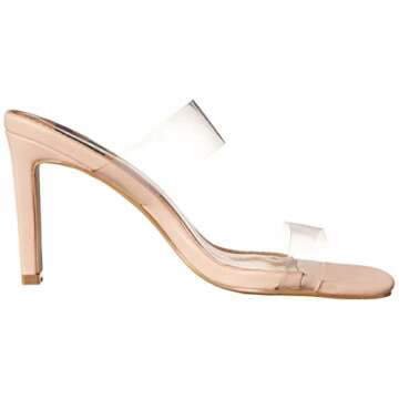 DV Dolce Vita Women's Selsta Heeled Sandal - Clear Comfort
