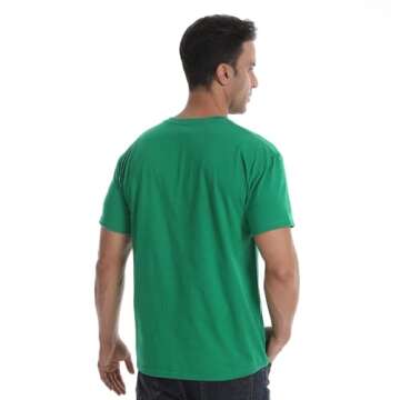 St Patrick's Day Shirts for Women and Men Lucky Irish Green Shamrock Crew Neck Short-Sleeve Graphic Tee Costume Funny Saint Paddys Day Clover Printed T-Shirt Top Lucky S