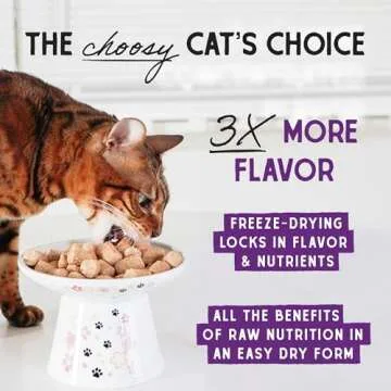 Stella & Chewy’s Freeze-Dried Raw Cat Dinner Morsels – Grain Free, Protein Rich Cat & Kitten Food – Duck Duck Goose Recipe – 3.5 oz Bag