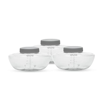 Elvie Pump Breastmilk Storage Bottles - BPA-Free and Compatible Pack of 3